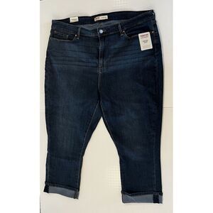 Signature Levi Strauss &‎ Co. Women's Mid Rise Capri Pants Blue 20/W35 NWT
